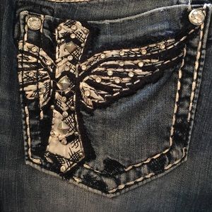 Distressed MissMe Bootcut Jeans